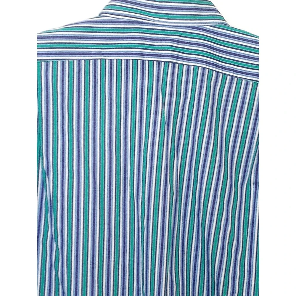 Polo Ralph Lauren Shirt Mens Sz L 16 Curham Classic Fit striped  Preppy Acadamia